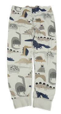 Bílé pyžamové kalhoty s dinosaury Next
