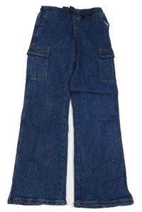 Tmavomodré cargo rifle L&D