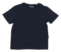 Tmavomodré tričko s potiskem Vilebrequin