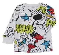 Bílé triko s Mickeym Disney