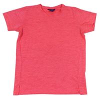 Křiklavě korálové melírované funkční sportovní tričko MOUNTAIN WAREHOUSE