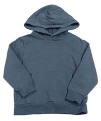 Břidlicová mikina s kapsou a kapucí H&M
