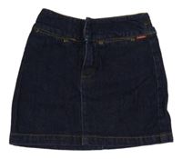 Tmavomodrá chino riflová sukně H&M