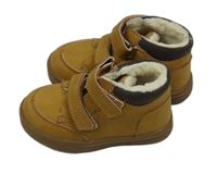 Nové - pískovo-tmavohnědé semišovo/koženkové kotníčkové zateplené boty St. Bernard vel. 21