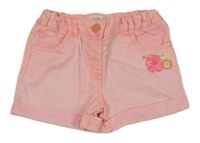 Korálové riflové kraťasy s květy F&F