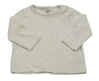 Světlebéžové melírované žebrované triko F&F