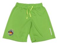 Zelené sportovní fotbalové kraťasy Deutschland a číslem H&M