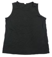 Černý top s nápisy a smajlíky SHEIN