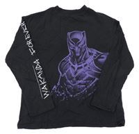 Černé triko s Černým Panterem H&M