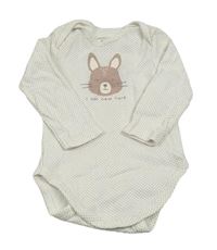 Bílé puntíkaté body s králíkem C&A