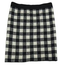 Světlešedo-černá kostkovaná pletená sukně Matalan