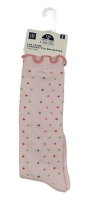 Nové - Růžové puntíkaté ponožky GAP