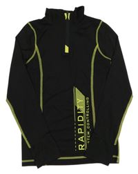 Černé sportovní triko s nápisem Yigga