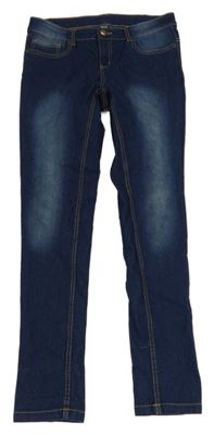 Tmavomodré skinny rifle X-Mail