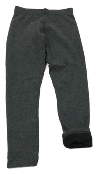 Tmavošedé melírované zateplené legíny Primark