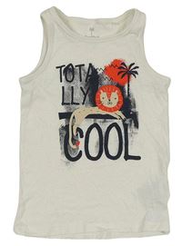 Smetanové tílko s lvem Lupilu