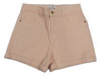 Růžové riflové kraťasy LaRedoute