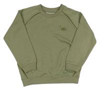 Khaki mikina s dinem zn. Primark
