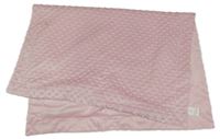 Světlerůžová minky deka 