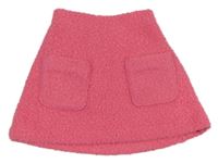 Růžová huňatá podšitá sukně s kapsami Mayoral