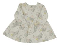 Bílé šaty s Dumbem Disney