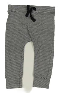 Černé pruhované lehké tepláky George