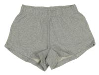 Šedé melírované teplákové kraťasy H&M