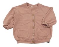 Starorůžová propínací mikina Next