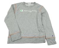 Šedá melírovaná mikina s logem Champion