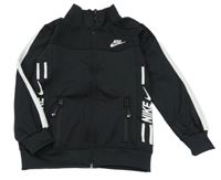 Černo-bílá propínací sportovní mikina Nike 