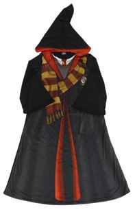 Kostým - Černý plášť Harry Potter s kapucí 