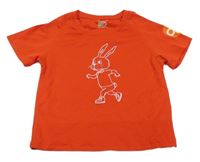 Červené sportovní tričko s králíkem Fruit of the Loom