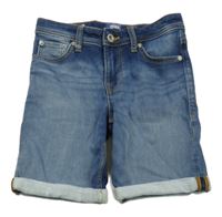 Modré teplákové riflové kraťasy Jack & Jones