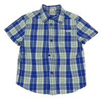 Modro-bílo-zelená kostkovaná košile S. Oliver