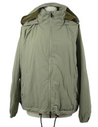 Dámská khaki šusťáková podzimní bunda s kapucí M&S