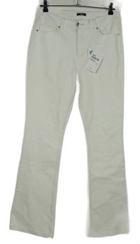 Nové - Dámské bílé bootcut rifle Laura Torelli 