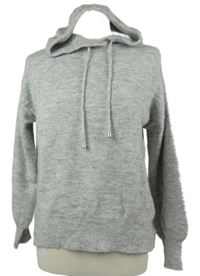 Dámský šedý svetr s kapucí Peacocks 