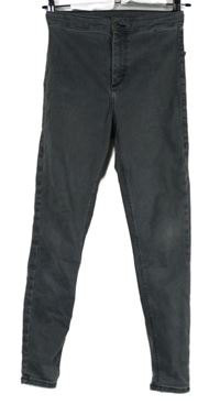 Dámské šedé skinny rifle Topshop