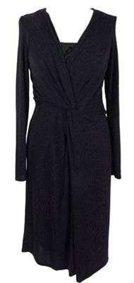 Dámské černo-fialové třpytivé šaty Roman 