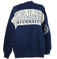 Dámská tmavomodrá mikina se znakem Yale 