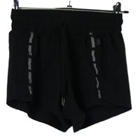 Dámské černé šusťákové sportovní funkční kraťasy Reebok 