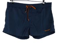 Pánské tmavomodré šusťákové plážové kraťasy Diesel 