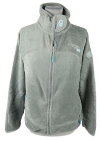 Dámská šedá plyšová propínací funkční mikina Geographical Norway