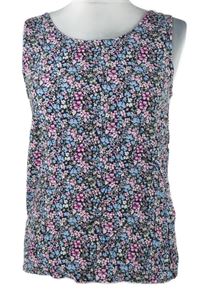 Dámský černo-barevný květovaný halenkový top Vero Moda 