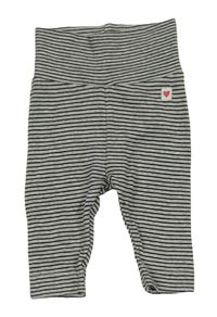 Černo-bílé pruhované lehké tepláky se srdíčkem H&M