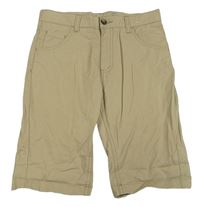 Béžové plátěné chino kraťasy Matalan