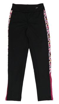 Černo-růžové sportovní legíny se vzorem Primark