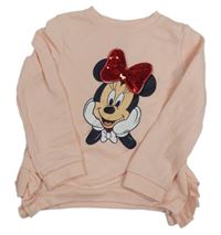 Světlerůžová mikina s Minnie Disney