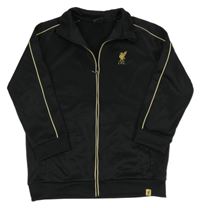 Černá sportovní fotbalová propínací mikina FC Liverpool