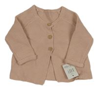 Nové - Pudrový propínací svetr George 